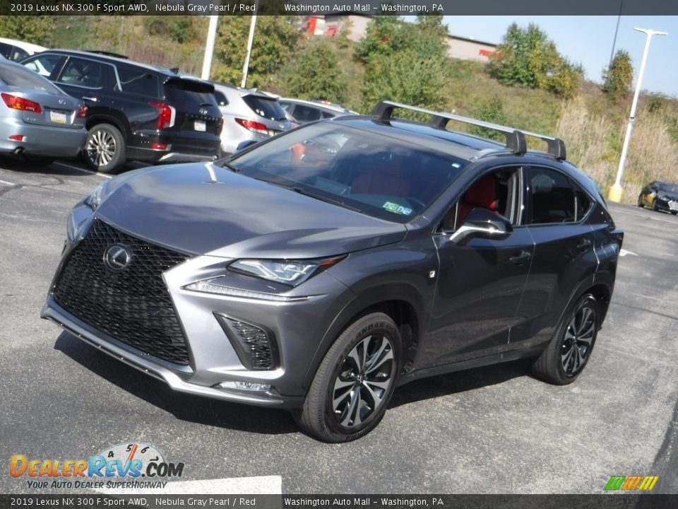 2019 Lexus NX 300 F Sport AWD Nebula Gray Pearl / Red Photo #7