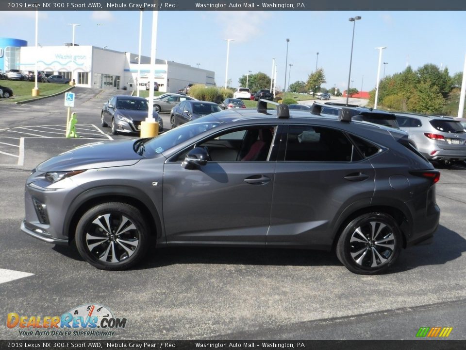 2019 Lexus NX 300 F Sport AWD Nebula Gray Pearl / Red Photo #8