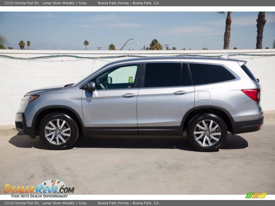 2019 Honda Pilot EX Lunar Silver Metallic / Gray Photo #8