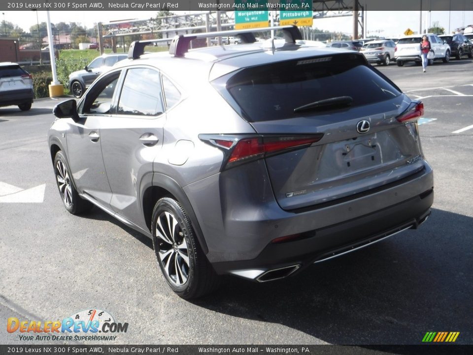 2019 Lexus NX 300 F Sport AWD Nebula Gray Pearl / Red Photo #9