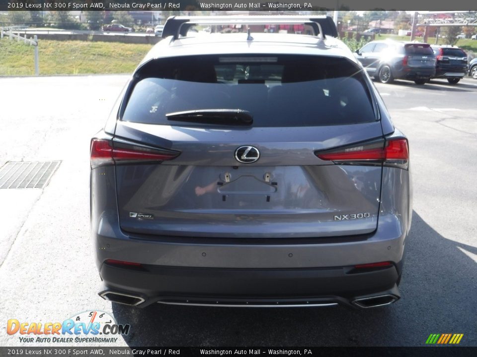 2019 Lexus NX 300 F Sport AWD Nebula Gray Pearl / Red Photo #10