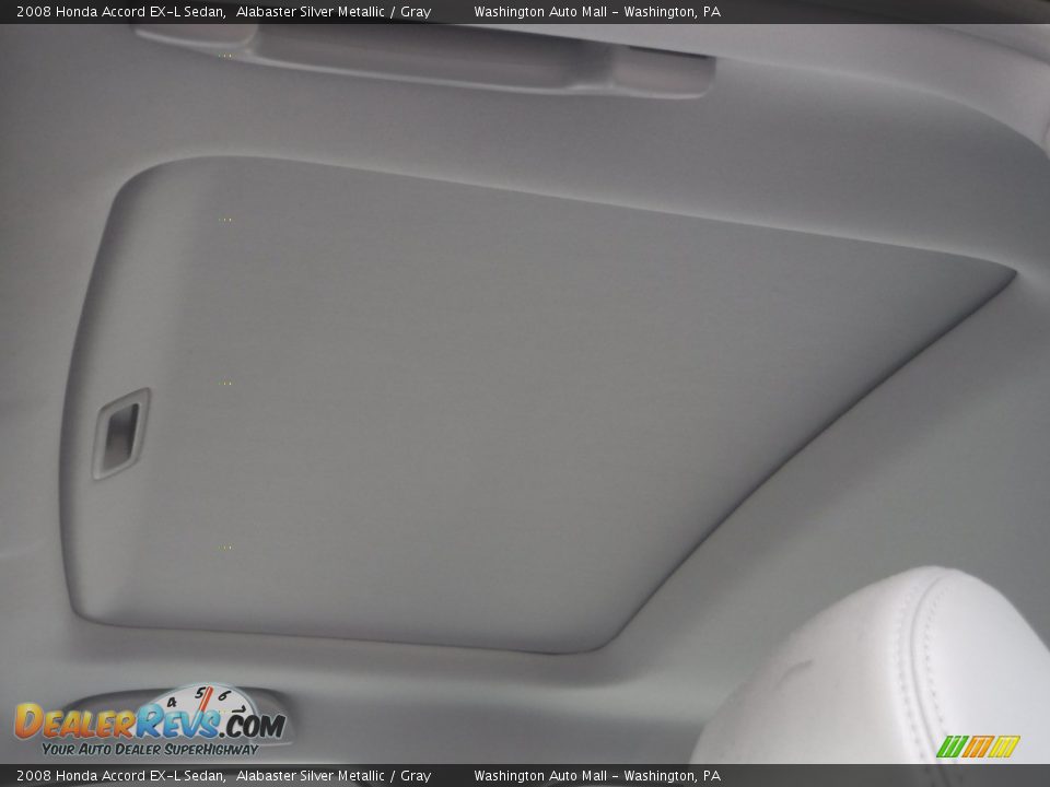 2008 Honda Accord EX-L Sedan Alabaster Silver Metallic / Gray Photo #11