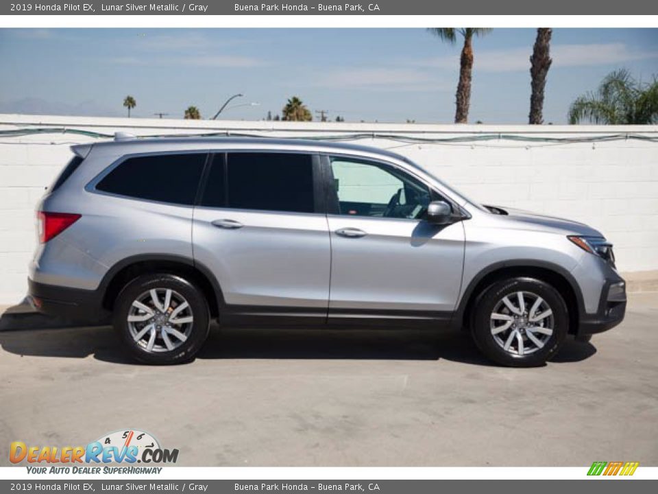 2019 Honda Pilot EX Lunar Silver Metallic / Gray Photo #12