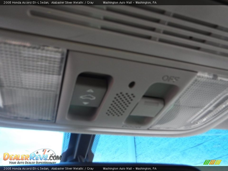 2008 Honda Accord EX-L Sedan Alabaster Silver Metallic / Gray Photo #15