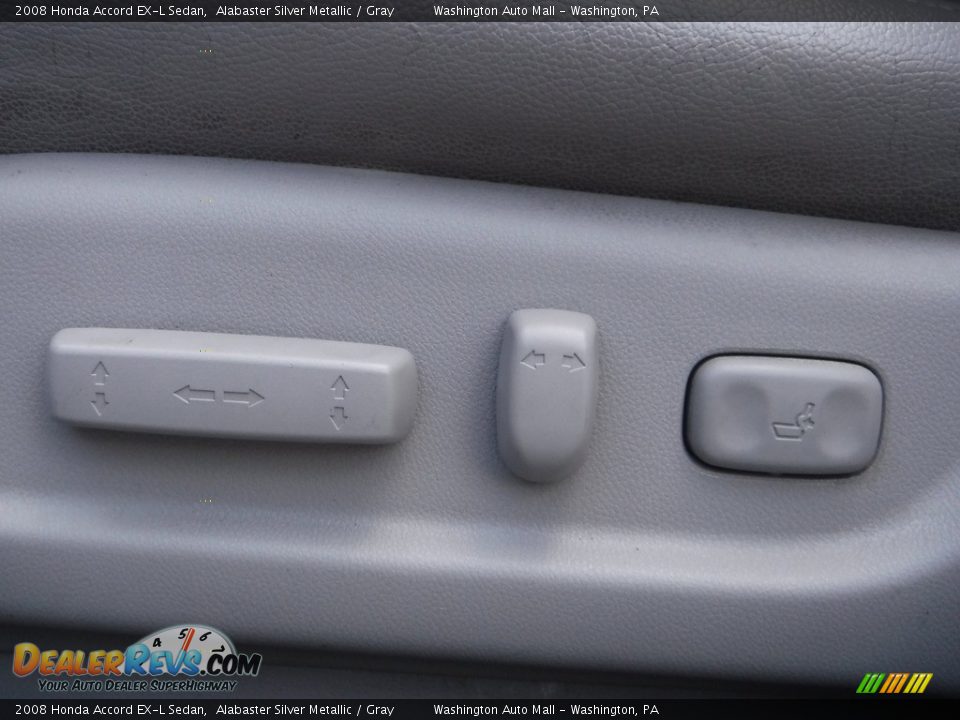2008 Honda Accord EX-L Sedan Alabaster Silver Metallic / Gray Photo #19
