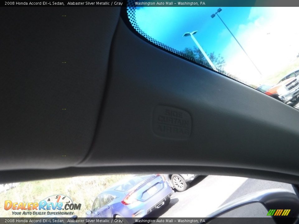 2008 Honda Accord EX-L Sedan Alabaster Silver Metallic / Gray Photo #22