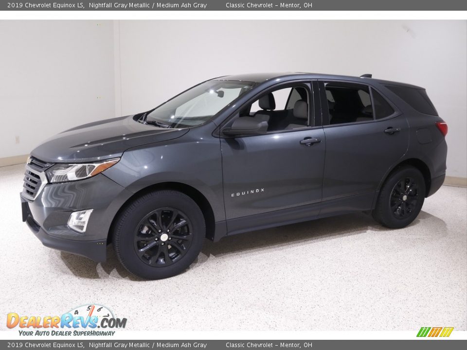 2019 Chevrolet Equinox LS Nightfall Gray Metallic / Medium Ash Gray Photo #3