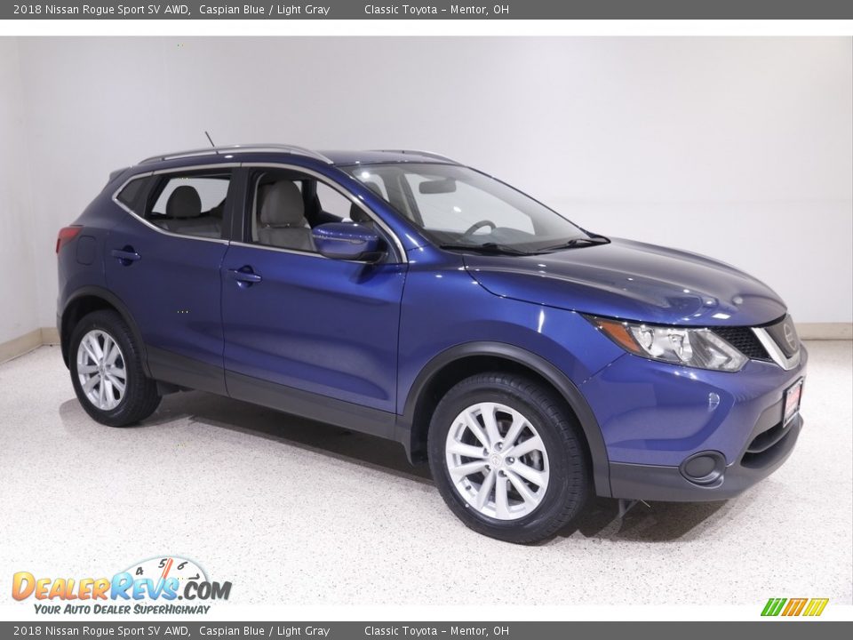 2018 Nissan Rogue Sport SV AWD Caspian Blue / Light Gray Photo #1
