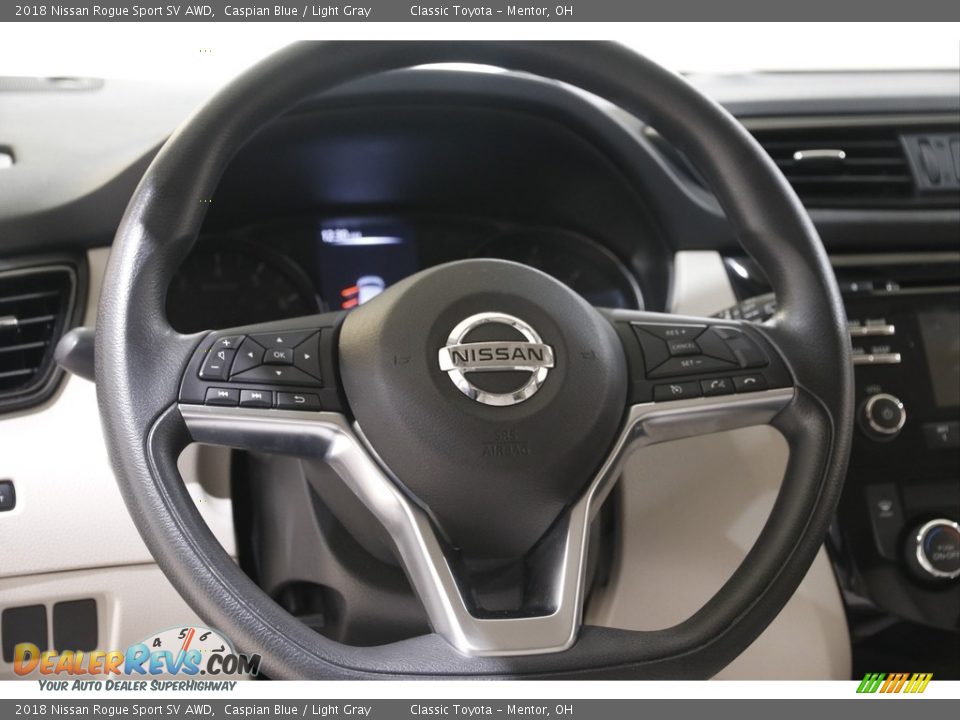 2018 Nissan Rogue Sport SV AWD Caspian Blue / Light Gray Photo #7