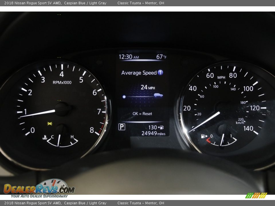 2018 Nissan Rogue Sport SV AWD Caspian Blue / Light Gray Photo #8