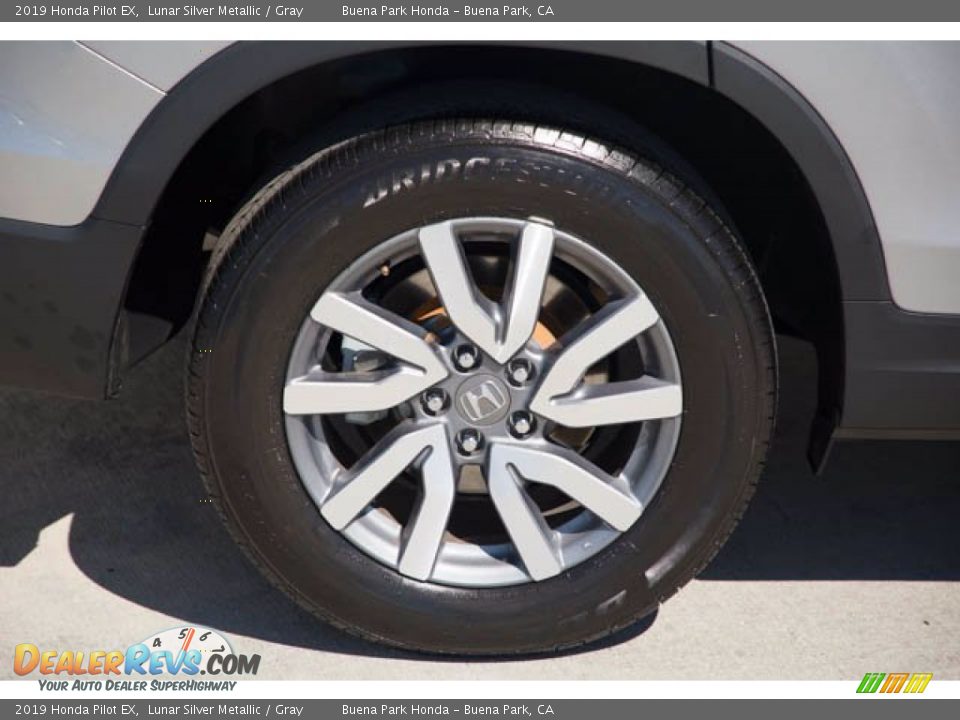 2019 Honda Pilot EX Lunar Silver Metallic / Gray Photo #36