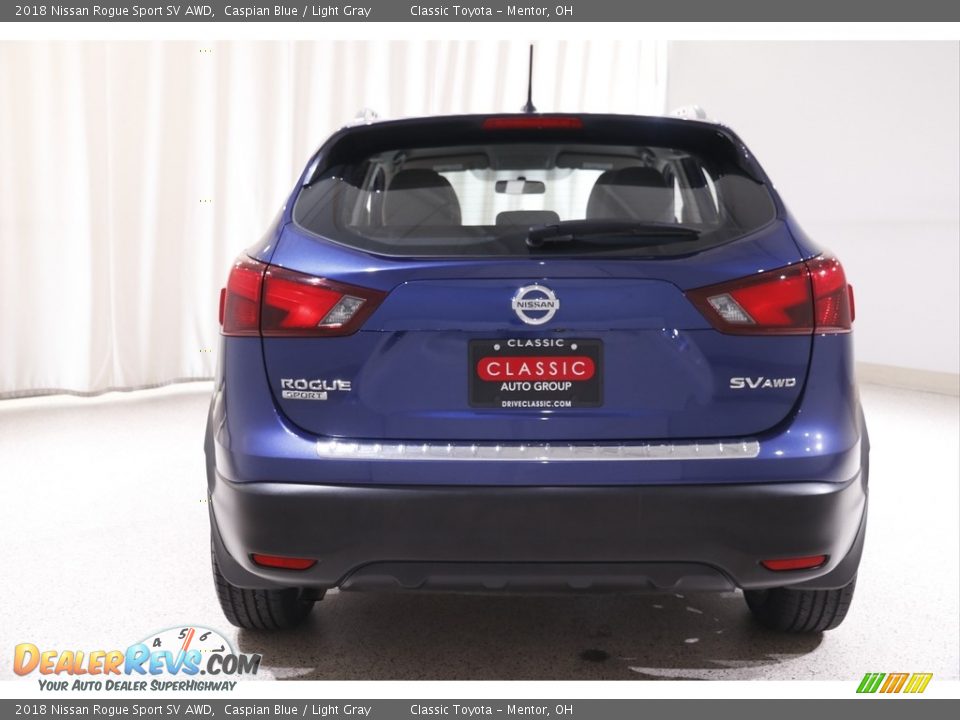 2018 Nissan Rogue Sport SV AWD Caspian Blue / Light Gray Photo #16