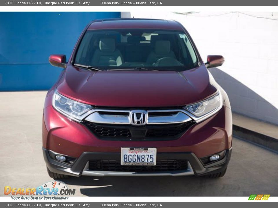 2018 Honda CR-V EX Basque Red Pearl II / Gray Photo #7