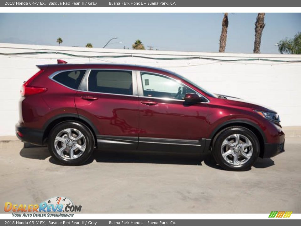 2018 Honda CR-V EX Basque Red Pearl II / Gray Photo #10