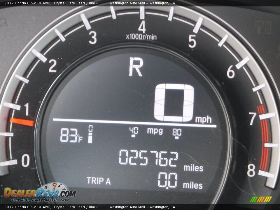 2017 Honda CR-V LX AWD Crystal Black Pearl / Black Photo #28