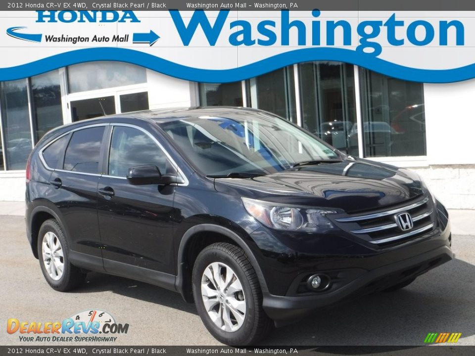 2012 Honda CR-V EX 4WD Crystal Black Pearl / Black Photo #1