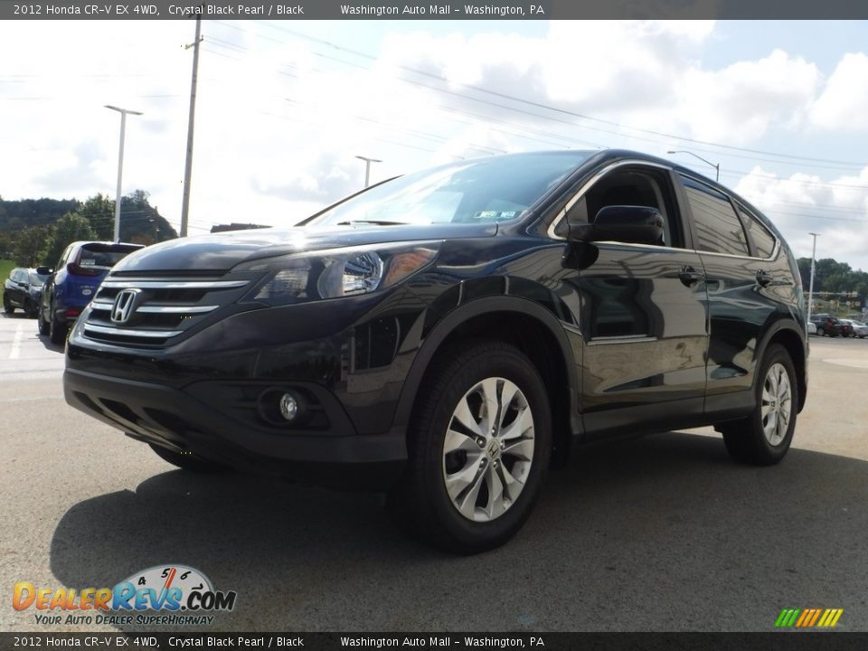 2012 Honda CR-V EX 4WD Crystal Black Pearl / Black Photo #6