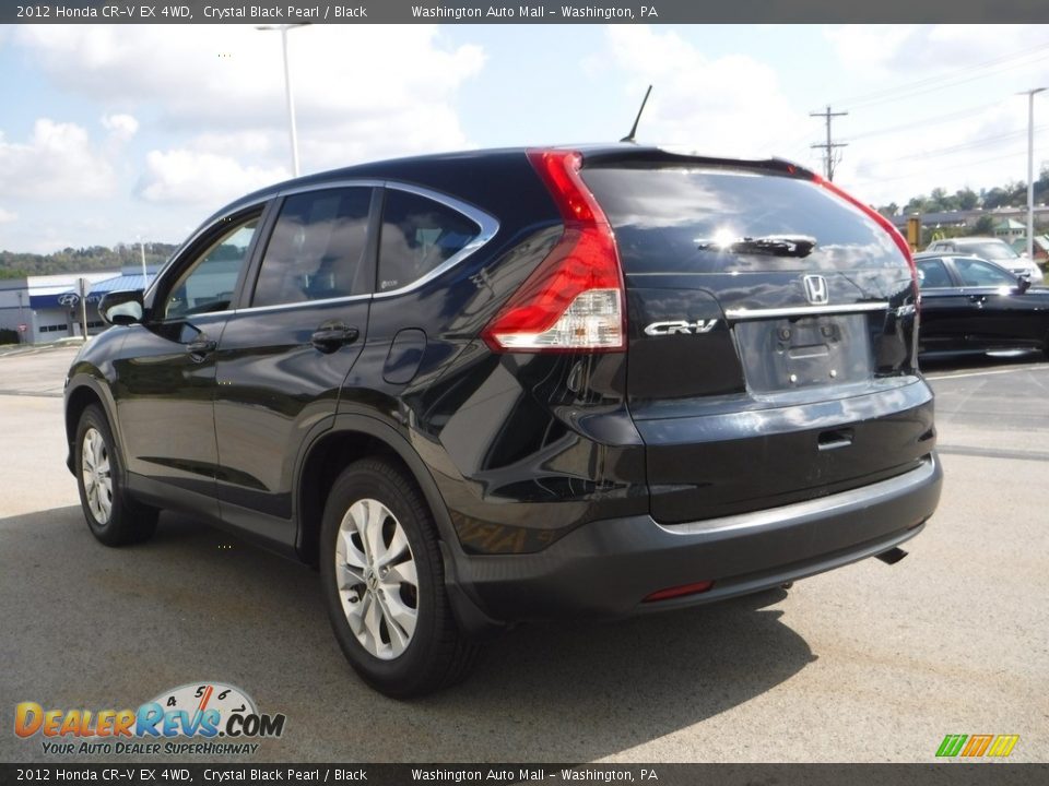 2012 Honda CR-V EX 4WD Crystal Black Pearl / Black Photo #8