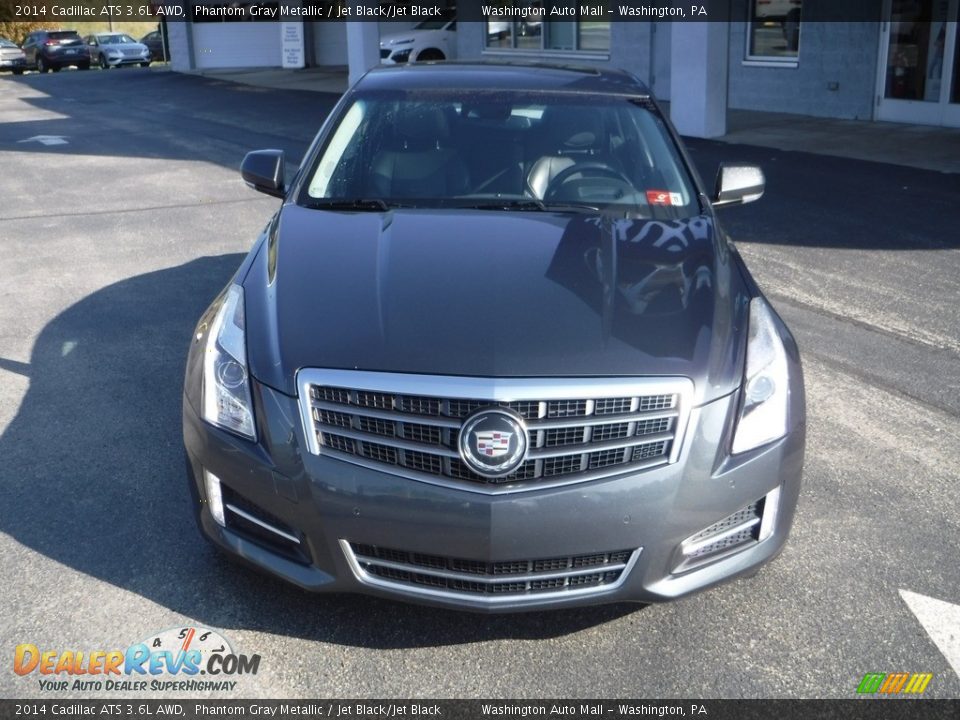 2014 Cadillac ATS 3.6L AWD Phantom Gray Metallic / Jet Black/Jet Black Photo #4