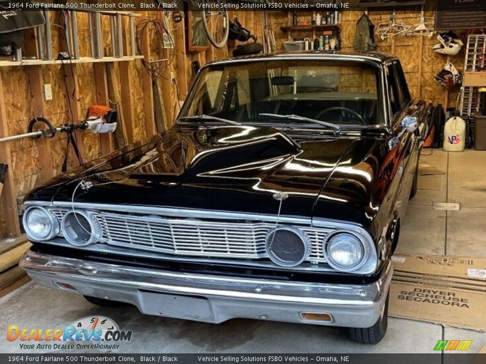 1964 Ford Fairlane 500 Thunderbolt Clone Black / Black Photo #6