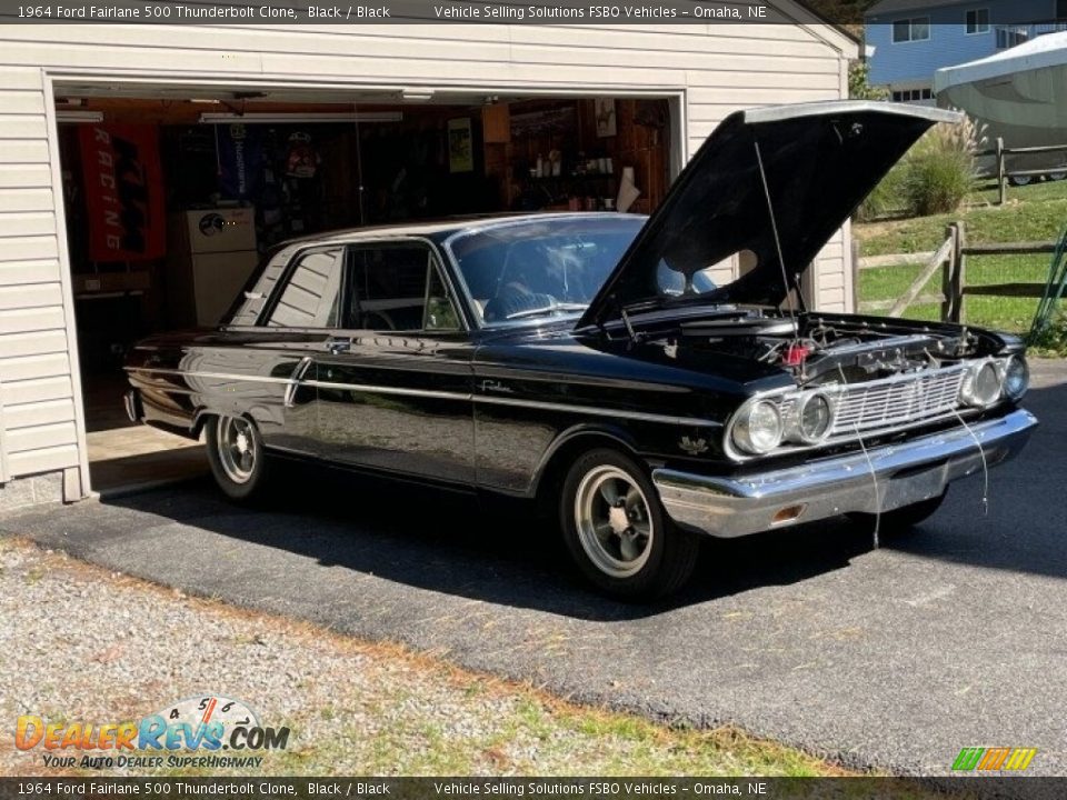 1964 Ford Fairlane 500 Thunderbolt Clone Black / Black Photo #8