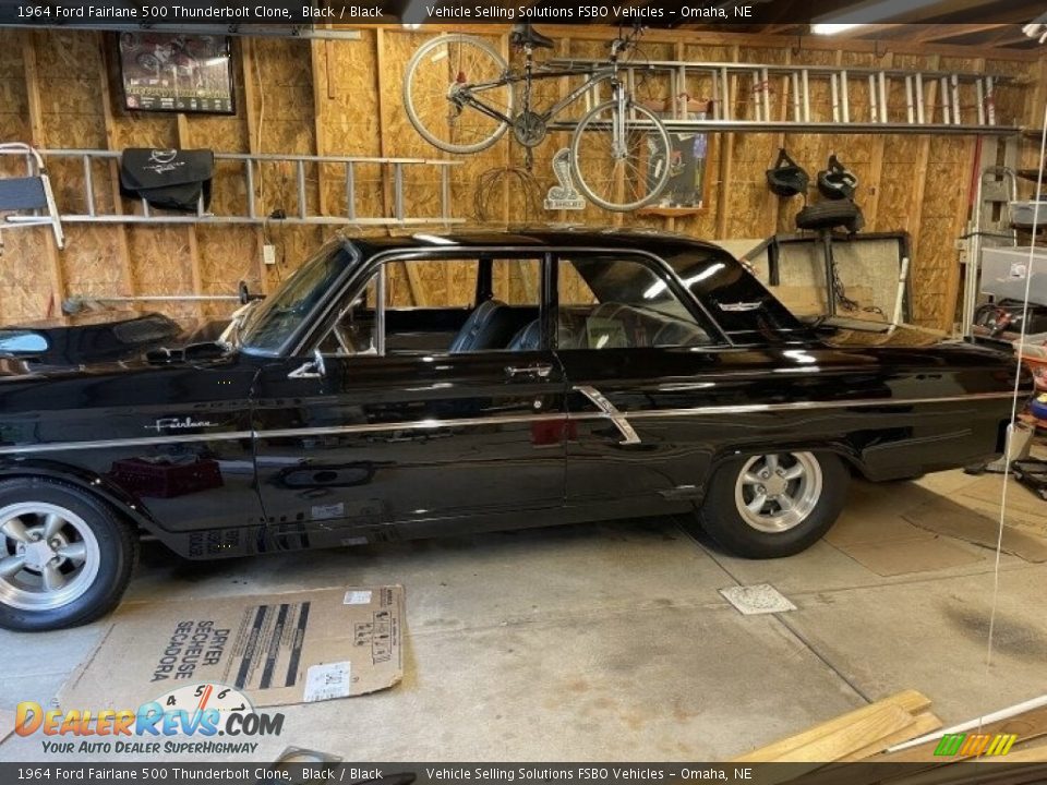 1964 Ford Fairlane 500 Thunderbolt Clone Black / Black Photo #9