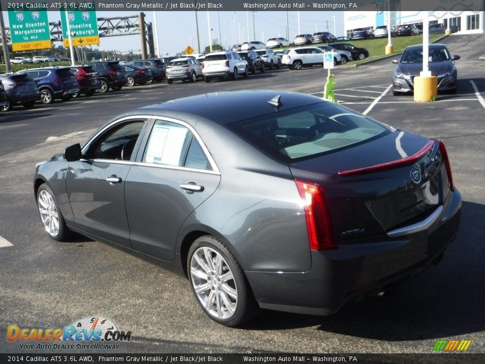 2014 Cadillac ATS 3.6L AWD Phantom Gray Metallic / Jet Black/Jet Black Photo #8