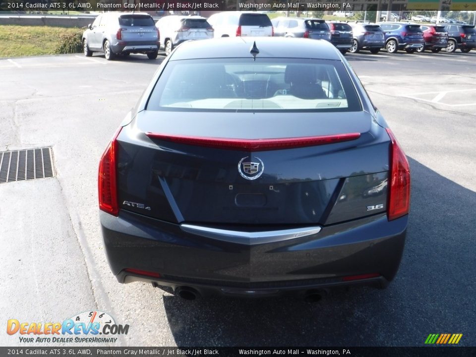 2014 Cadillac ATS 3.6L AWD Phantom Gray Metallic / Jet Black/Jet Black Photo #9