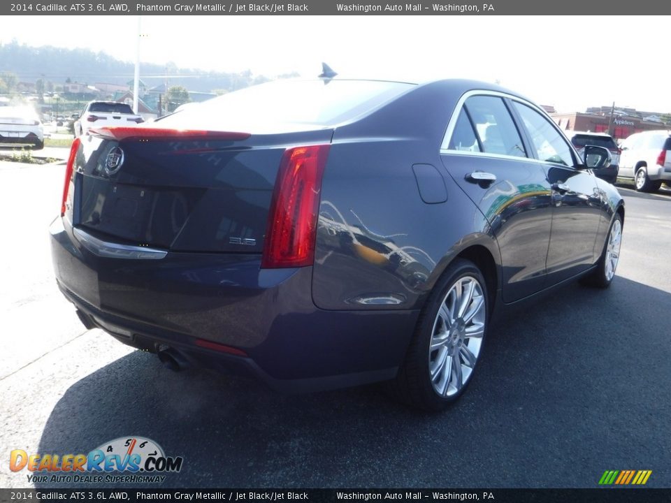 2014 Cadillac ATS 3.6L AWD Phantom Gray Metallic / Jet Black/Jet Black Photo #10