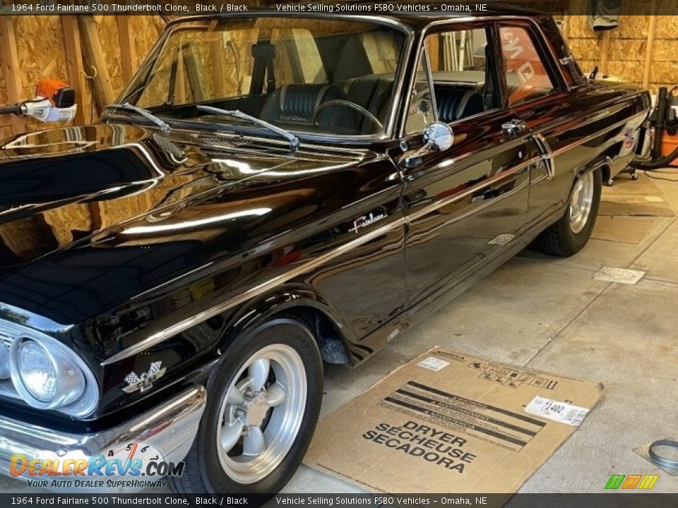 1964 Ford Fairlane 500 Thunderbolt Clone Black / Black Photo #13