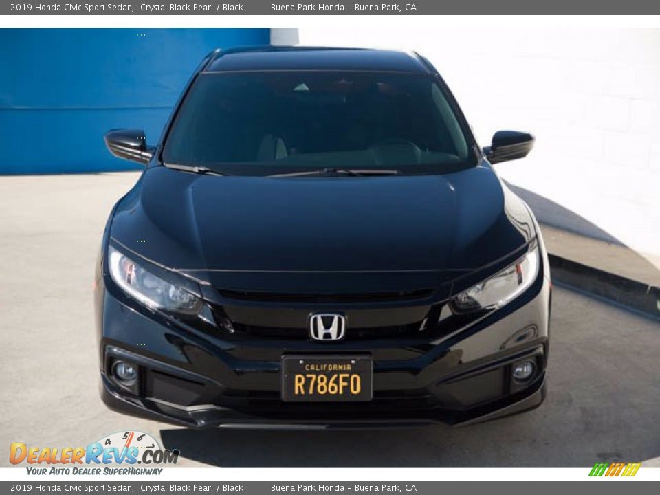 2019 Honda Civic Sport Sedan Crystal Black Pearl / Black Photo #7