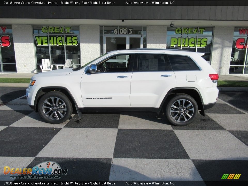 2018 Jeep Grand Cherokee Limited Bright White / Black/Light Frost Beige Photo #1