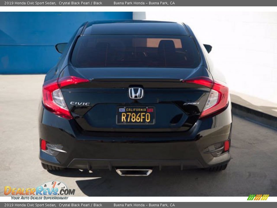 2019 Honda Civic Sport Sedan Crystal Black Pearl / Black Photo #9