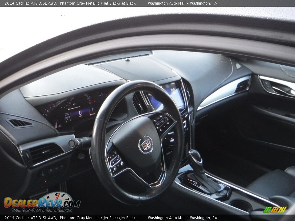 2014 Cadillac ATS 3.6L AWD Phantom Gray Metallic / Jet Black/Jet Black Photo #16