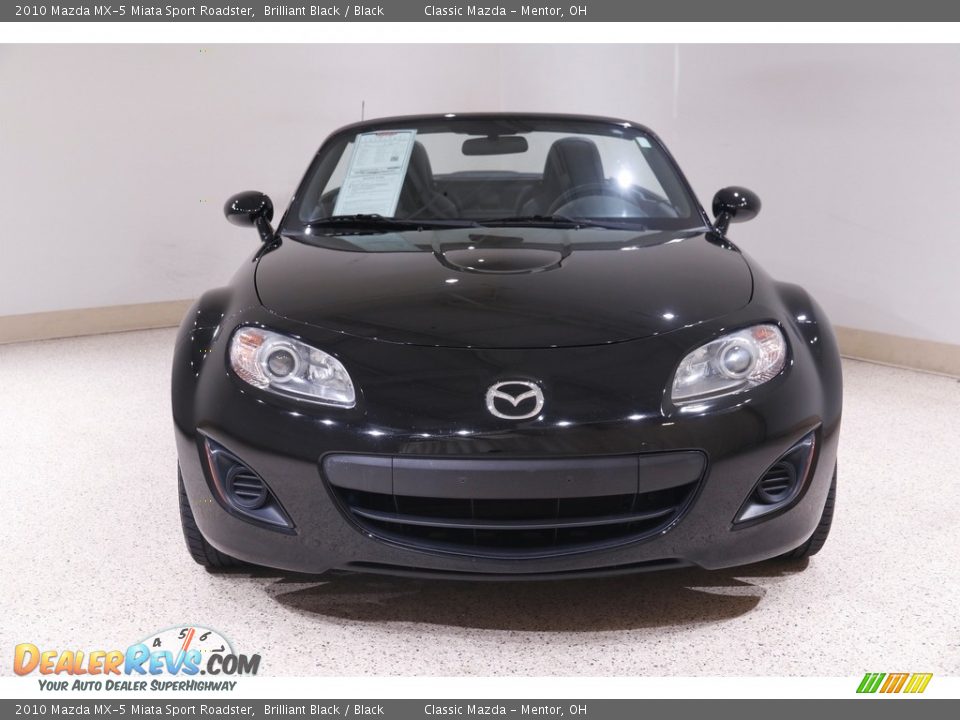 2010 Mazda MX-5 Miata Sport Roadster Brilliant Black / Black Photo #3