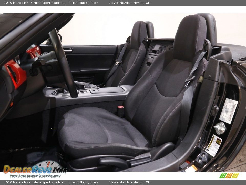 2010 Mazda MX-5 Miata Sport Roadster Brilliant Black / Black Photo #6
