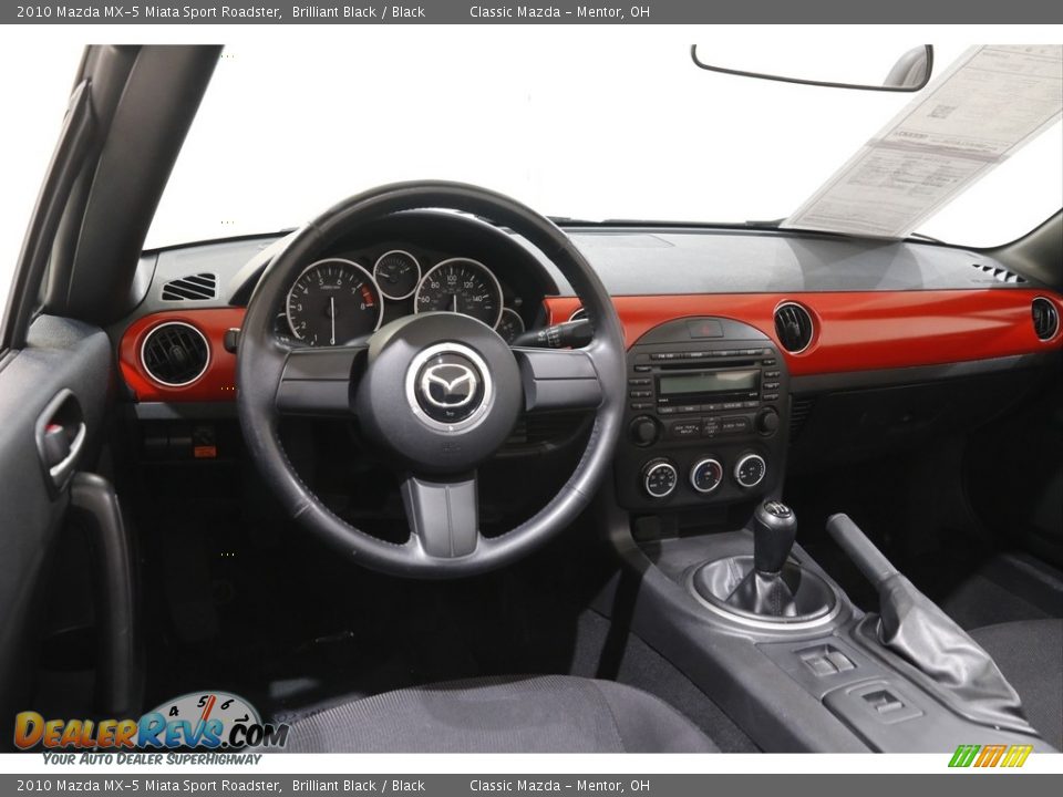 2010 Mazda MX-5 Miata Sport Roadster Brilliant Black / Black Photo #7