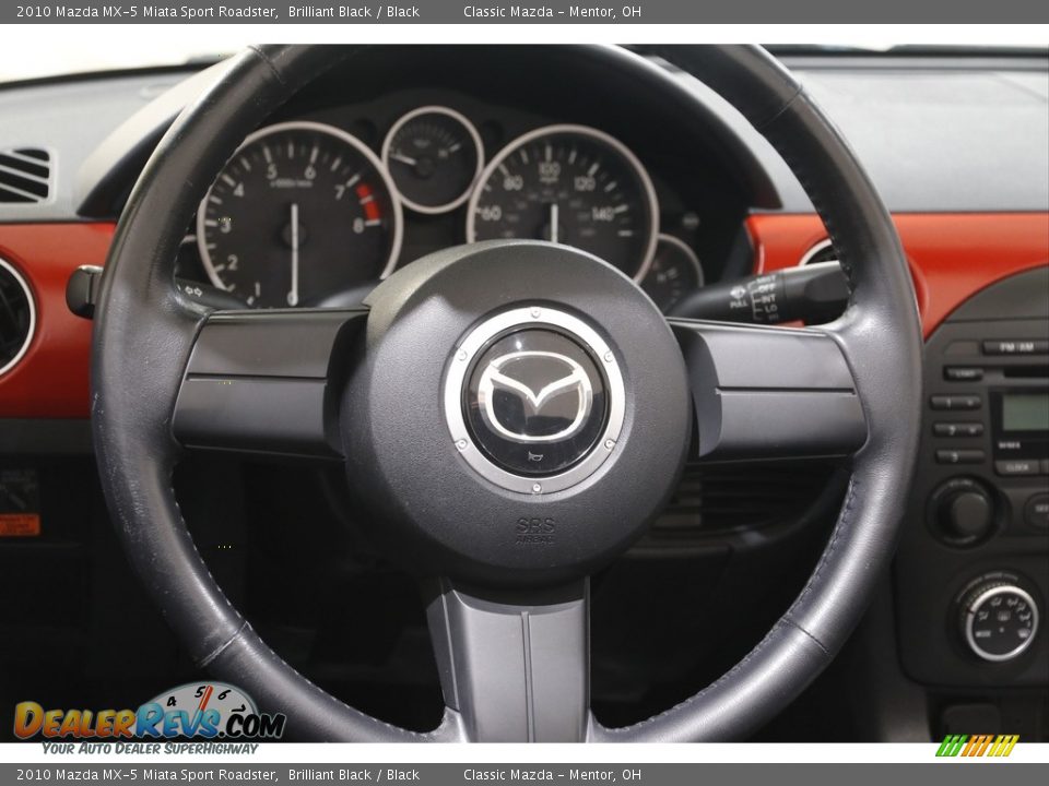 2010 Mazda MX-5 Miata Sport Roadster Brilliant Black / Black Photo #8