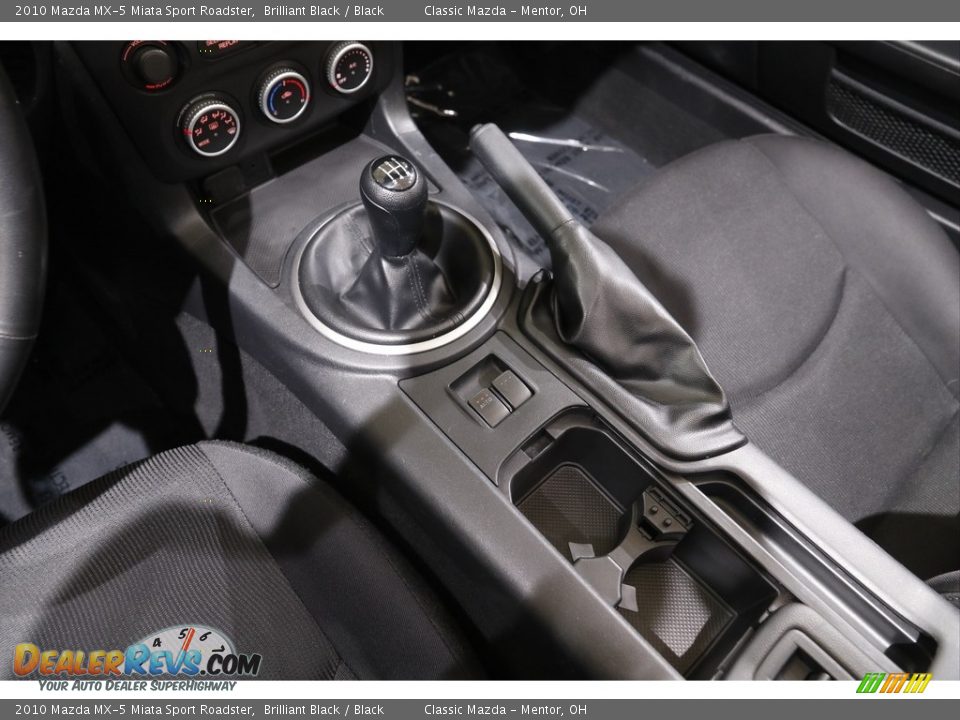 2010 Mazda MX-5 Miata Sport Roadster Brilliant Black / Black Photo #12
