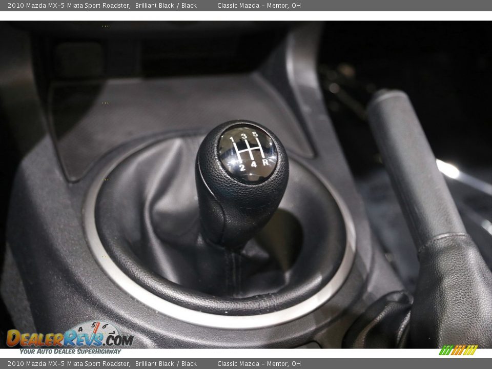 2010 Mazda MX-5 Miata Sport Roadster Brilliant Black / Black Photo #13