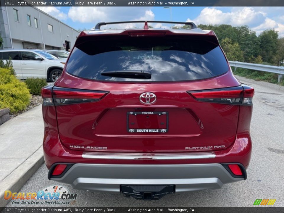 2021 Toyota Highlander Platinum AWD Ruby Flare Pearl / Black Photo #8