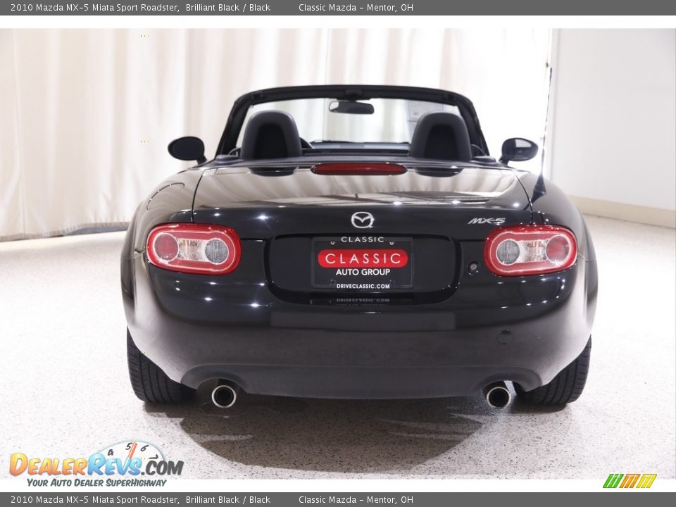 2010 Mazda MX-5 Miata Sport Roadster Brilliant Black / Black Photo #16