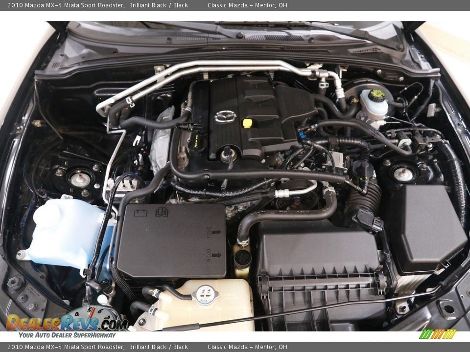 2010 Mazda MX-5 Miata Sport Roadster Brilliant Black / Black Photo #17