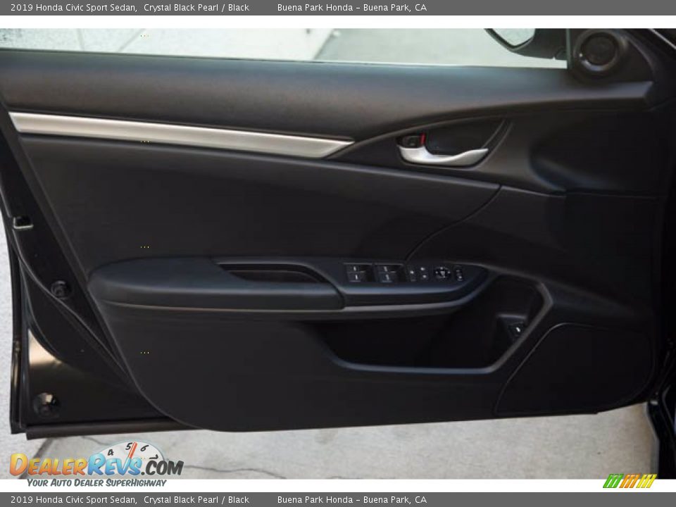 2019 Honda Civic Sport Sedan Crystal Black Pearl / Black Photo #28