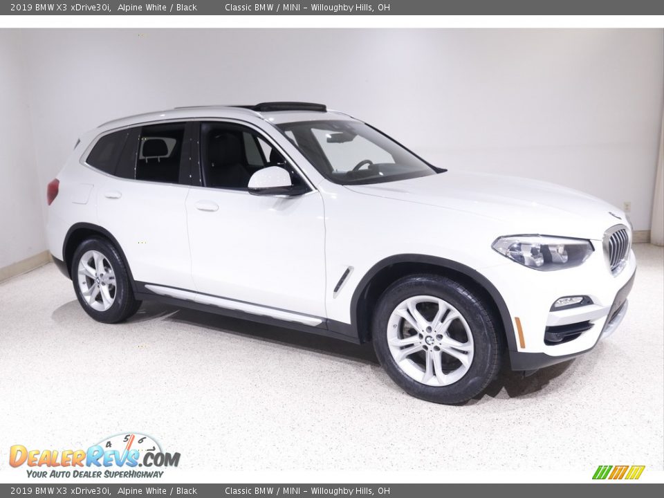 2019 BMW X3 xDrive30i Alpine White / Black Photo #1