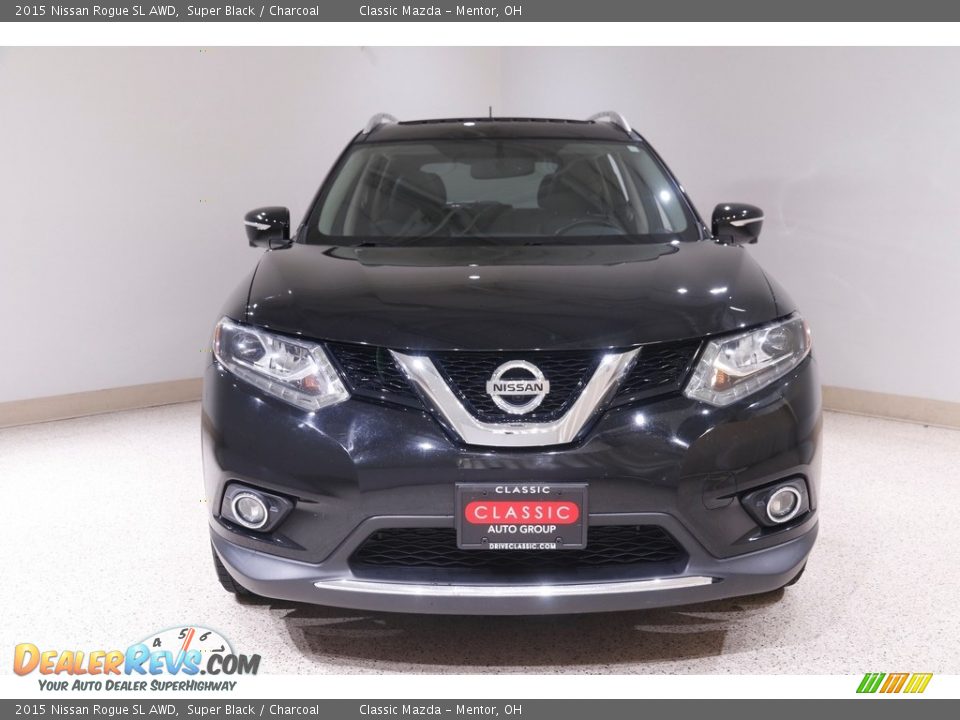 2015 Nissan Rogue SL AWD Super Black / Charcoal Photo #2