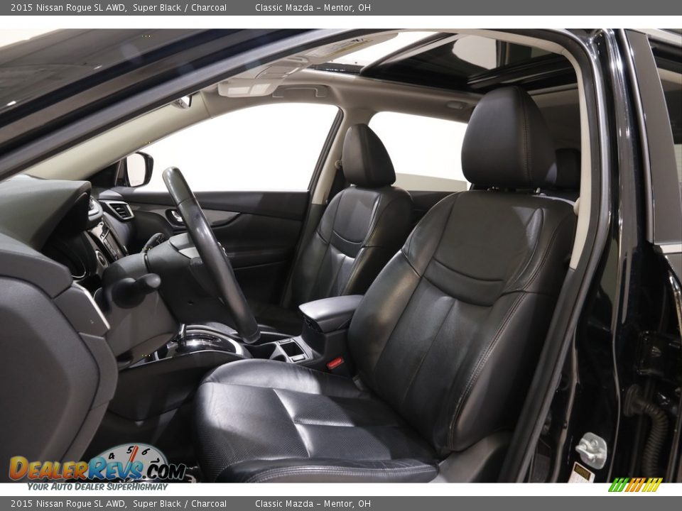 2015 Nissan Rogue SL AWD Super Black / Charcoal Photo #5