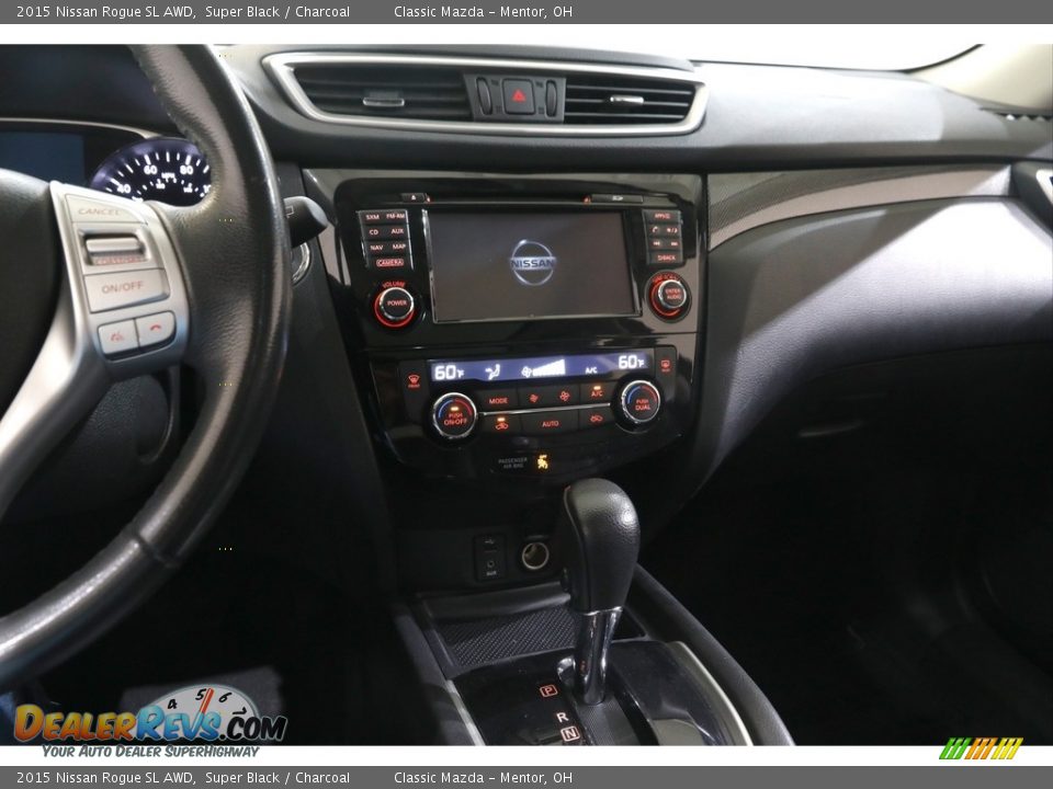 2015 Nissan Rogue SL AWD Super Black / Charcoal Photo #9