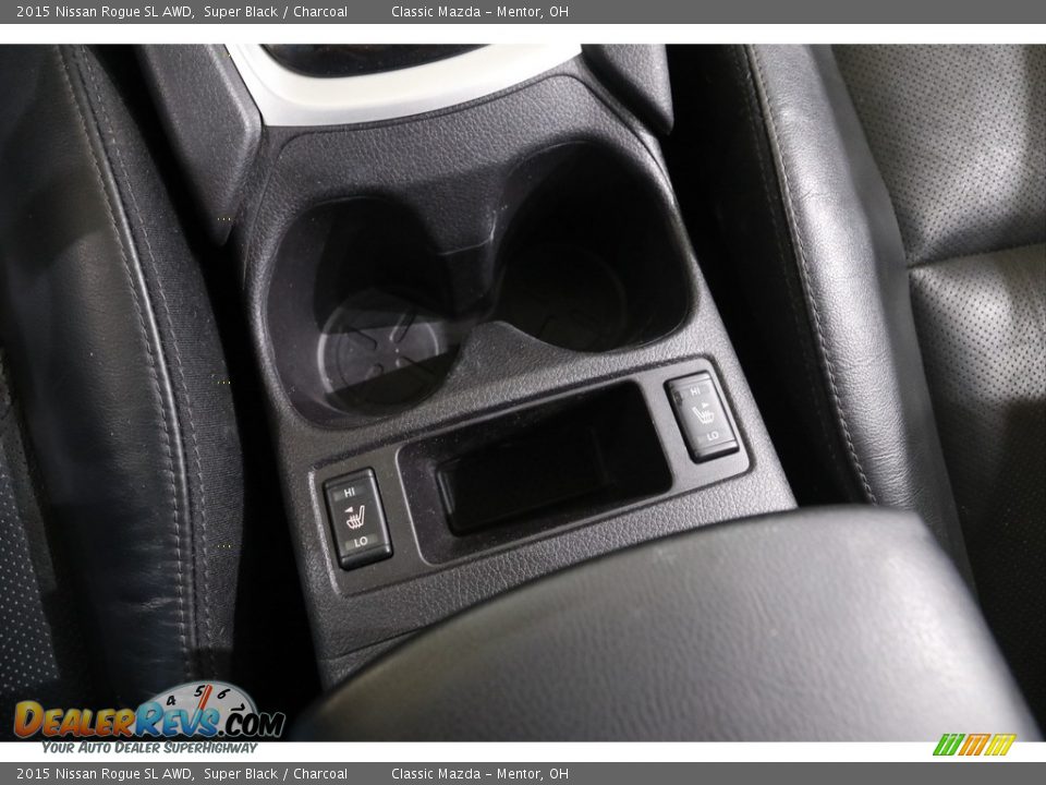 2015 Nissan Rogue SL AWD Super Black / Charcoal Photo #14
