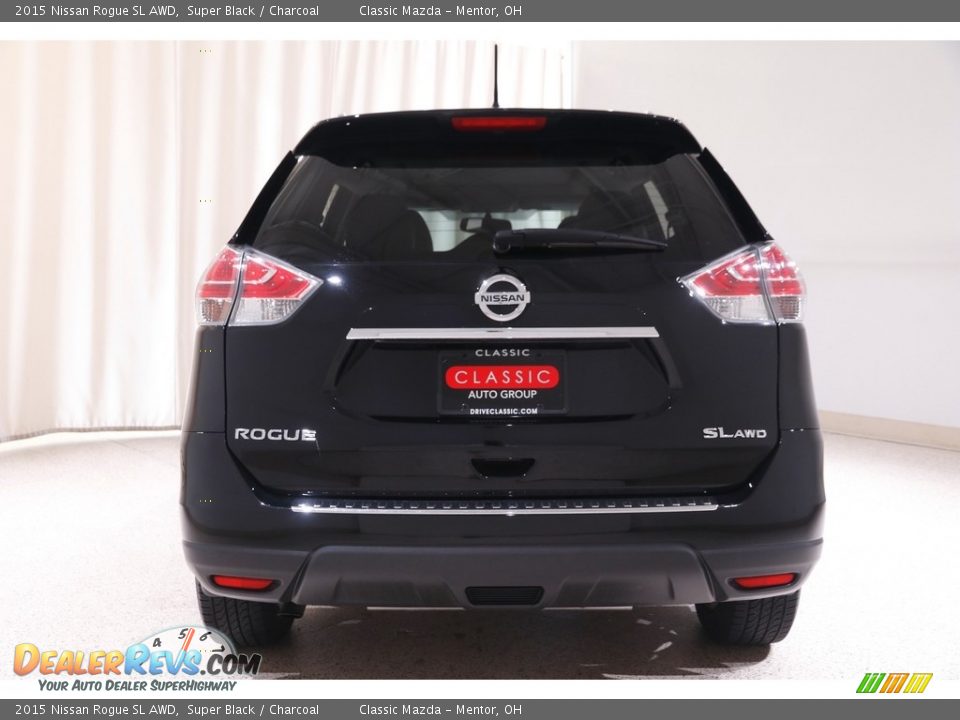 2015 Nissan Rogue SL AWD Super Black / Charcoal Photo #18